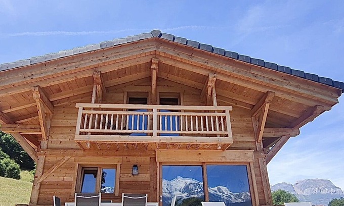 Combloux Chalet De Esquí | Chalet Neuf vue Panoramique sur le Mont-blanc