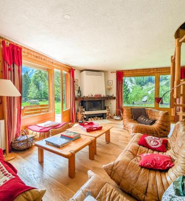 Orsieres Apartamento | Chalet privé avec vue panoramique, terrasse et jardin