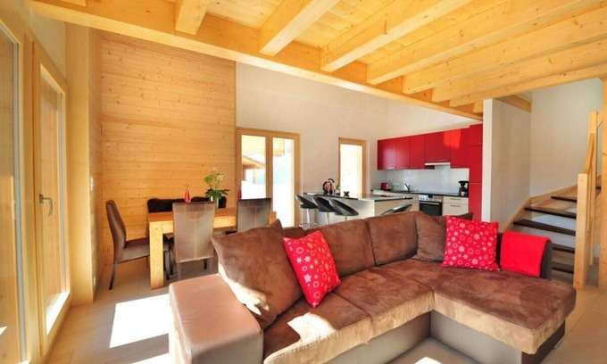 Heremence Chalet De Esquí | Chalet, wifi, terraza, balcón, chimenea o estufa a leña, parking, tv, 105m², Thyon