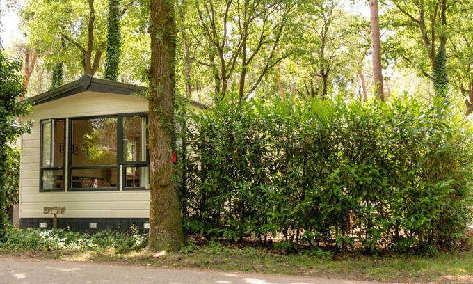 Bosgebied Hoenderloo Chalet De Esquí | Chalet, with 2 steps in the woods | Veluwe | Kids.
