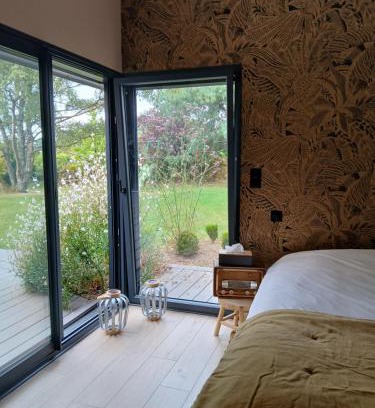 Saint-Thurial Cama Y Desayuno | Chambre avec terrasse et salle de bain privative