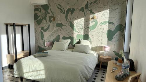 Villeneuve-Minervois Casa | Chambre Pivoine au Domaine de l'Aven