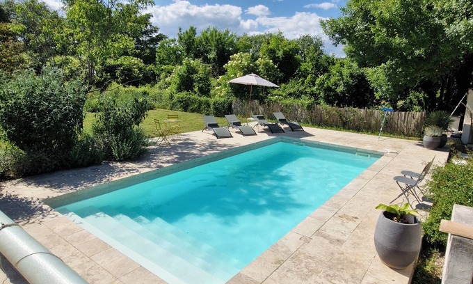 Forcalqueiret Casa | Character house with private pool, private parking, large garden and Wifi