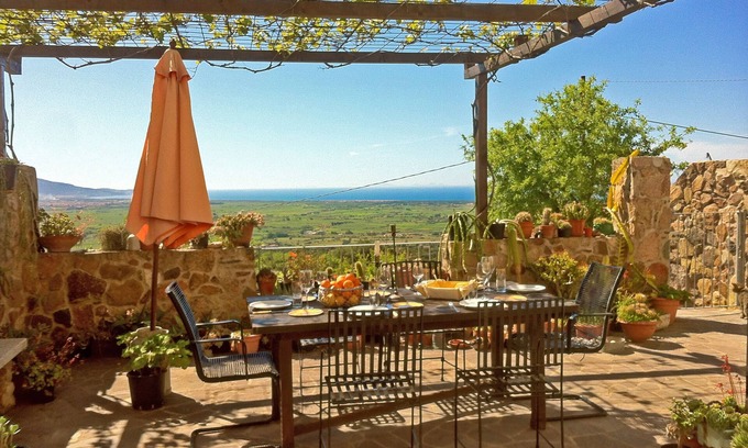 Azzagulta Casa | Característica casa, 3 dormitorios, gran terraza con vistas al mar y piscina