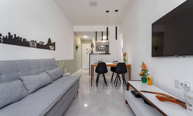 Zona Sul Apartamento | Encanto en Botafogo | Bien decorado | SCT1202