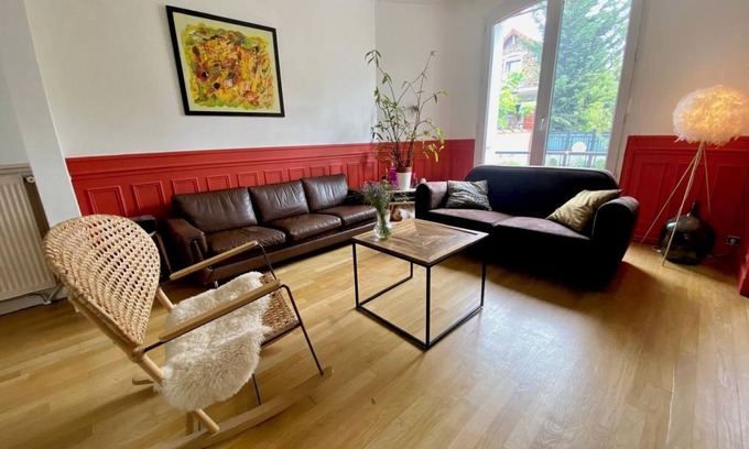 Bondy Casa | Charmante Maison Meulière Proche de Paris, Bord du Canal de L'ourcq