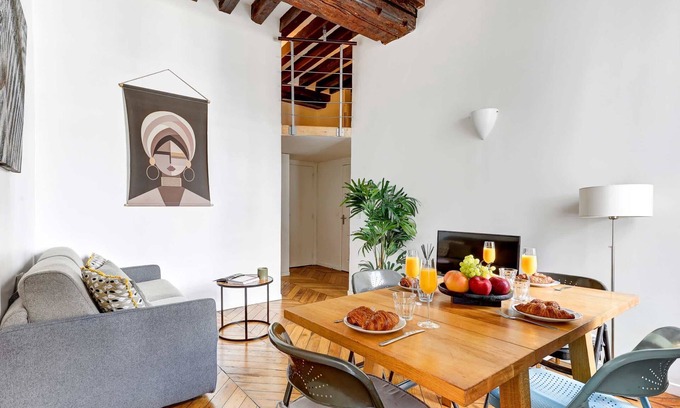Les Halles Apartamento | Charming 1BR by Centre Pompidou - Sleeps 4