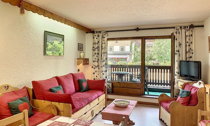 Combloux Apartamento | Precioso apartamento de 2 habitaciones con vistas al pueblo y parking subterráneo en Combloux