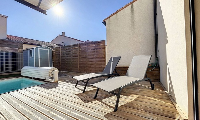 Elne Casa | Villa con piscina privada para 6 personas en el soleado sur de Francia