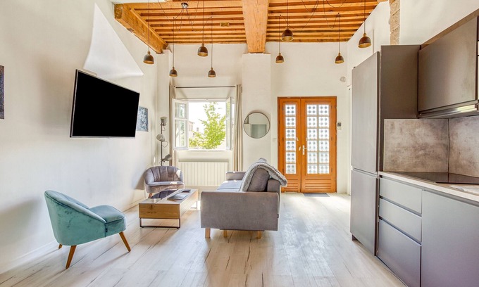 Griffon - Royale Apartamento | Charming 6-Person Apartment – Terreaux & Croix Rousse Area