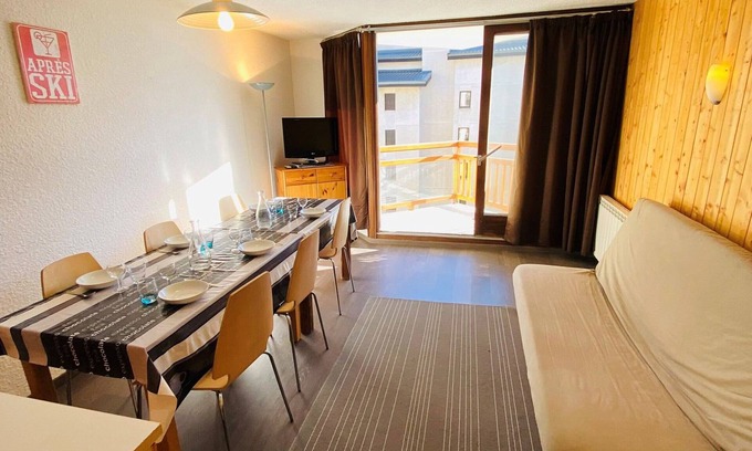 Les Deux Alpes Apartamento | A pie de pistas, apartamento con balcón, TV y parking