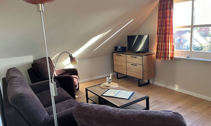 Spiekeroog Apartamento | Charming apartment for 4 persons in the house Seeschwalbe up de Dün at TRANPAD 9