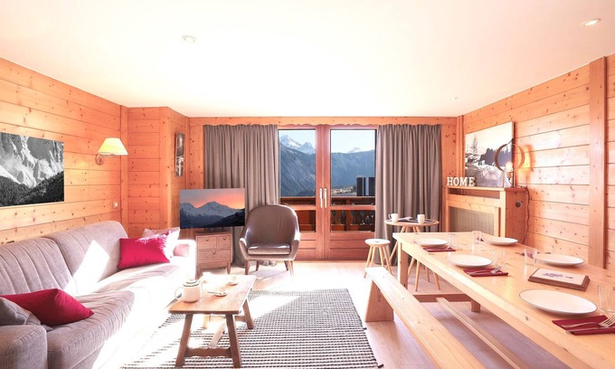 Courchevel Apartamento | Encantador Apartamento en Courchevel con Parking y Wifi, A Pie de Pistas, 6 Pers.