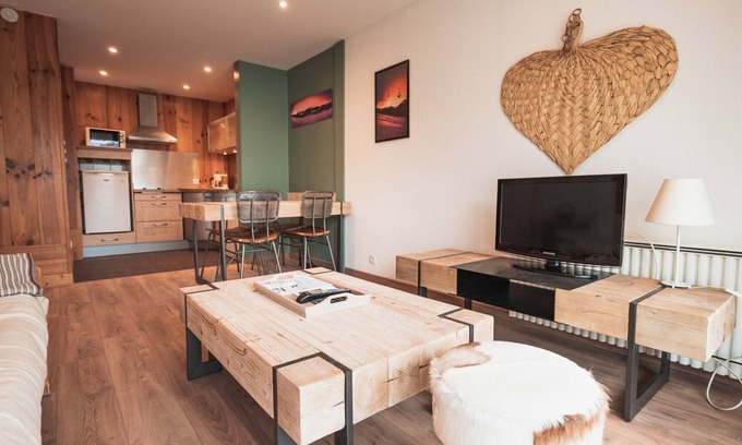 Les Gets Apartamento | Apartamento céntrico en Les Gets, mascotas permitidas, cerca de pistas y tiendas
