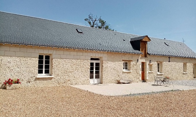 Villedieu-le-Chateau Cabaña | Casa rural con jardín, animales de granja y actividades cerca, ideal para familias