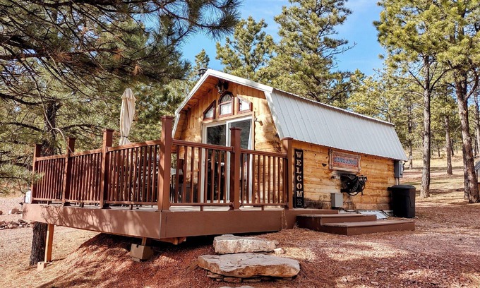 Hermosa Cabina | Charming Cabin with AC, heating, hot tub, and WiF, Park Pass in Hermosa