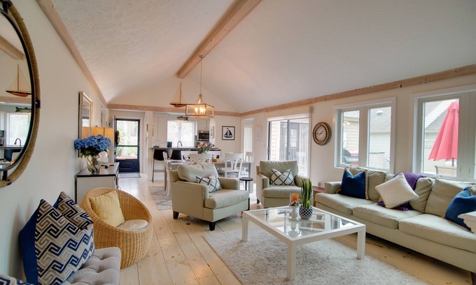 Mews Village Casa | Charming Cape Cod Home w/ Patio, 2 Mi to Beach!