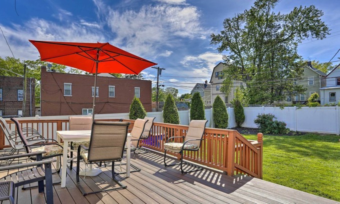 East Orange Casa | Charming, Colonial Home w/ Deck & Fenced Yard