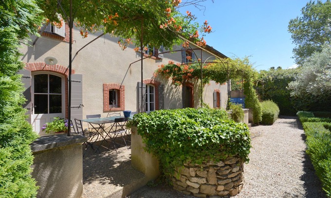 Sablet Otro | casa de campo provenzal rodeada de viñedos. Piscina. cenador con sombra