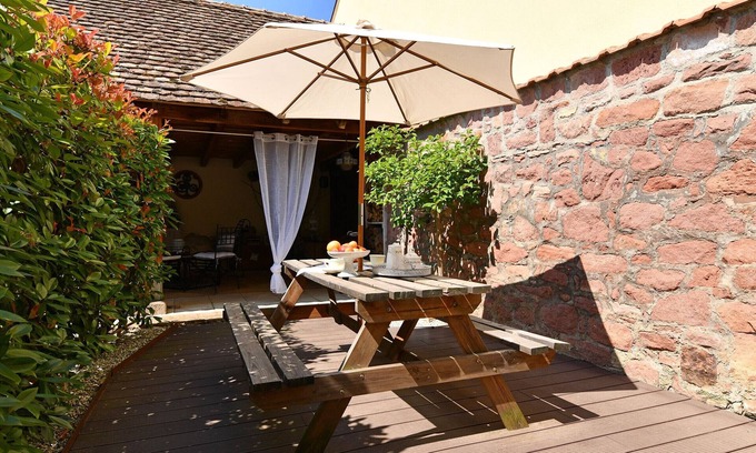 Bergholtz Cabaña | Acogedor F2 en viñedo alsaciano, planta baja, plancha y jardín, cerca de Colmar y Mulhouse.