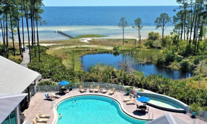 Panacea Casa | Charming Family beach getaway pool camp arcade bikes quiet St Teresa