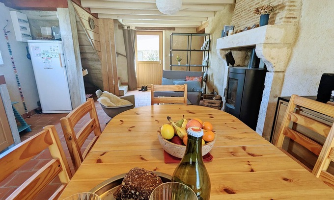 Thenay Cabaña | Casa rural encantadora en una granja con jardín cerrado y actividades familiares