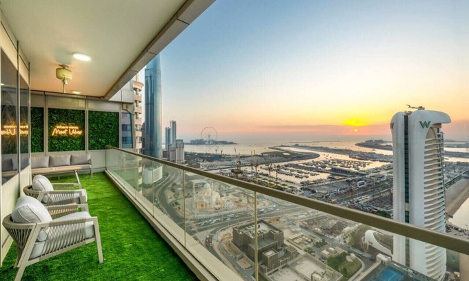 Dubai Apartamento | Charming Flat W/ Sea & AIN View / Palm Jumeirah