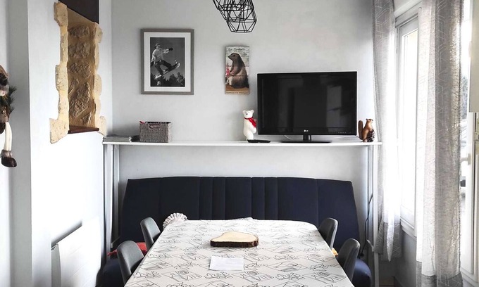 Font-Romeu-Odeillo-Via Apartamento | Elegante apartamento de 2 dormitorios, terraza, parking y lavadora/secadora