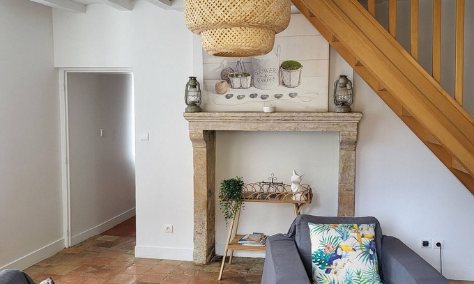 Mezieres sous Lavardin Cabaña | Acogedora casa con jardín y barbacoa cerca de Le Mans