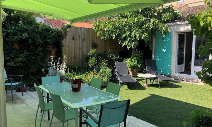 Saint-Trojan-les-Bains Casa | Charming house 6 pers 200 sea Saint Trojan/Oléron single storey sunny garden