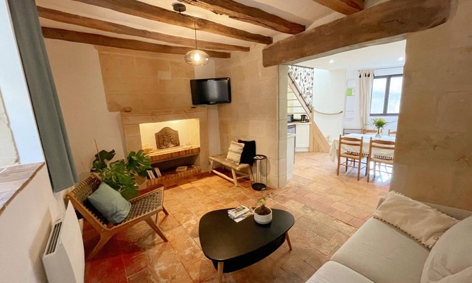 Azay-le-Rideau Cabaña | Encantadora casa con aire acondicionado, ideal para familias en el corazón de Touraine