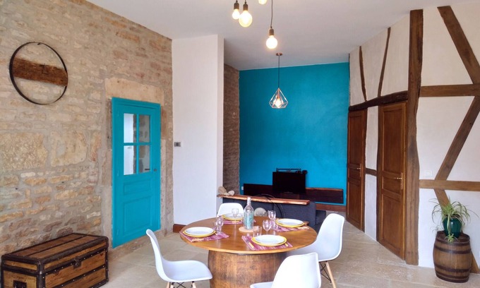 Eguilly Cabaña | Gîte-Exclusivo-Baño en la habitacion-Vista al campo
