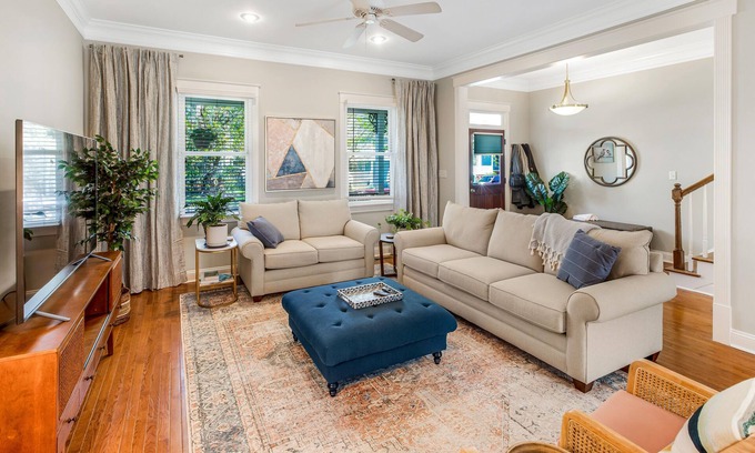 Dixon Park Casa | Charming Home on Quiet Street with Yard and Garage Parking by Lucky Savannah
