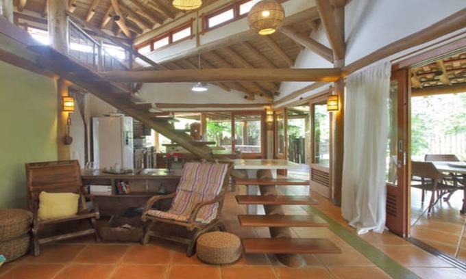 Itamambuca Casa | Casa en el condominio a 100m del mar con hidromasaje y TV Sky