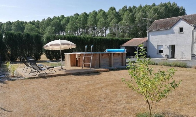 Rilly-sur-Vienne Cabaña | Casa acogedora con piscina, jardín privado y cerca de destinos turísticos en el Valle del Loira