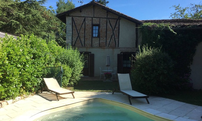 Aiguelèze Cabaña | Hermosa casa con encanto 4 orejas con piscina privada en el río