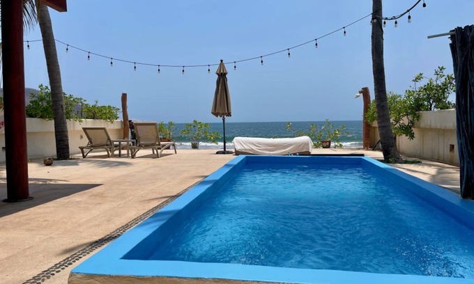 Barra de Potosi Casa | Charming Mexican Villa with 4 Bungalows WiFi and AC in lovely Barra De Potosi