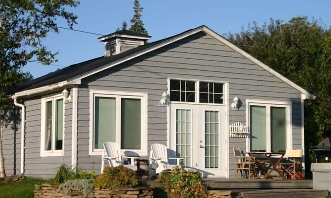 Baddeck Cabaña | Cottage con Encanto moderna con vista al mar y spa privado. Tranquilo Coastal Ubicación