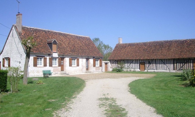 Neuvy Cabaña | Casa de campo cerca de Chambord con jardín, terraza y chimenea