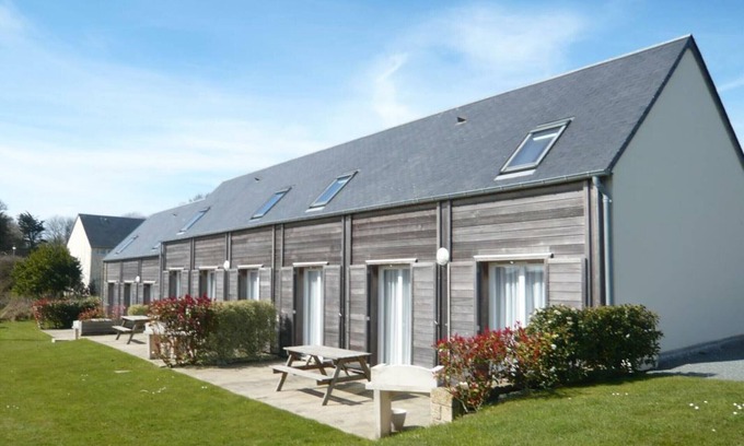 Biville Cabaña | Casa con terraza cerca de la playa en La Hague