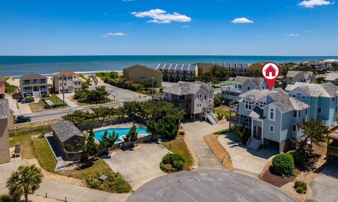 Nags Head Casa | Reduced Aug 18-19, Pool, 173 Steps to Beach, Decks Fully Loaded, Arcade