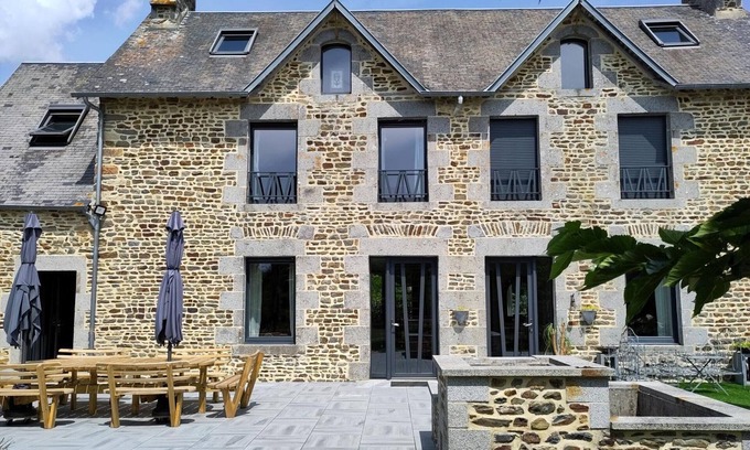 Dragey-Ronthon Cabaña | Casa acogedora, moderna y espaciosa con jardín, cerca de la playa y Mont St-Michel
