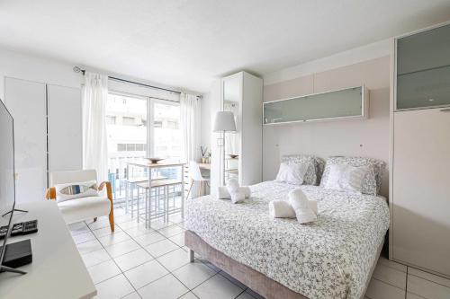 Les Baumettes Apartamento | Charming Studio with pool & balcony -Heart of Nice