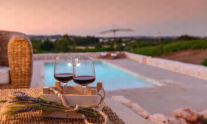 Martina Franca Villa | Trulli encantador con una piscina panorámica