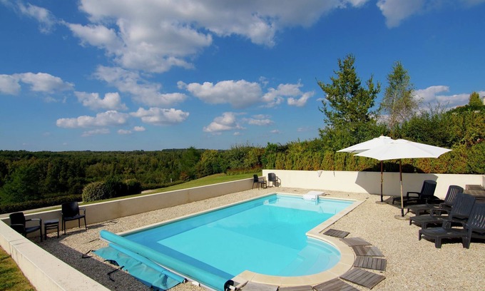 Rouzede Villa | Villa de lujo en Rouzède con piscina privada