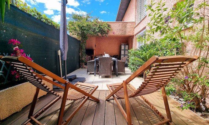 Saint-Cyprien Plage Chalet De Esquí | ¡Encantadora villa en residencia con piscina en St Cyprien!