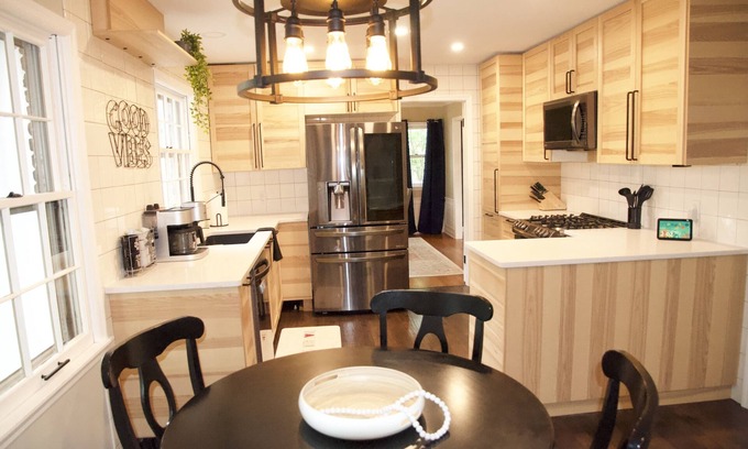 Niskayuna Casa | Cheerful 4-bedroom home with indoor fireplace