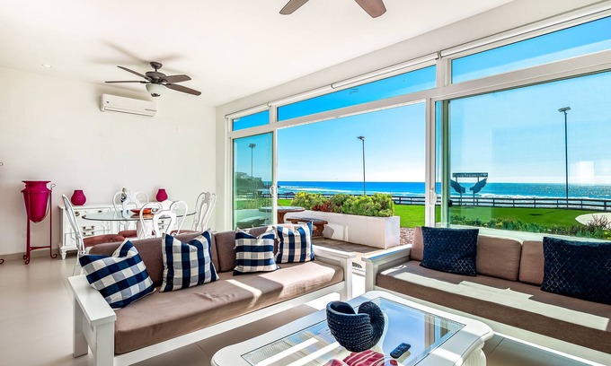 La Paloma Villa | Cheerful dog-friendly villa with beach views, outdoor pool, private patio, & AC