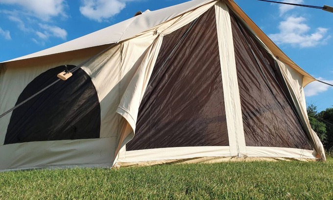 Saltburn-by-the-Sea Cabina | Chestnut 6m xl bell tent, log burner, nr Whitby