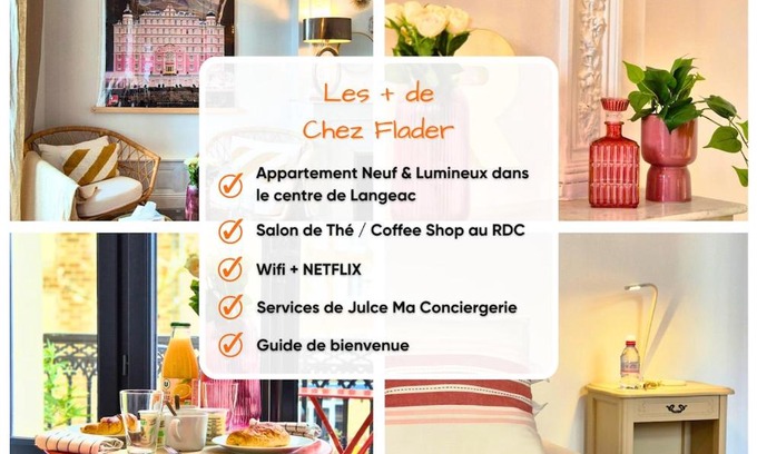 Langeac Apartamento | Chez Flader - Le Rose des Bois - Neuf & Moderne Centre De Langeac